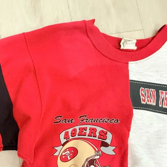 Vintage Team Rated San Francisco 49ers Patchwork Sweatshirt Men’s L Made in USA